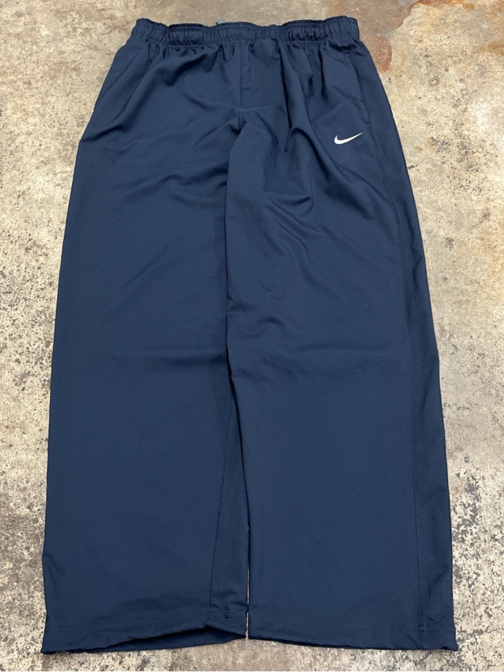 Retro Nike Dri-fit Track Pants Men’s XXL Navy Baggy Lightweight Sports Casual